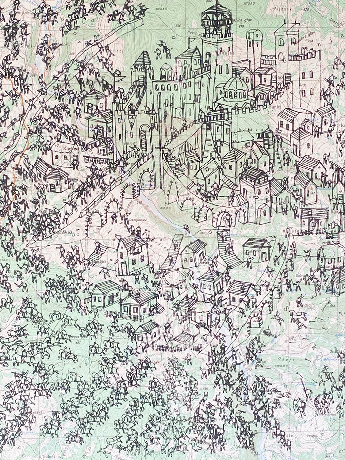 Battle on Map - Matrijarsija - FORGET ABOUT WHITE WALLS