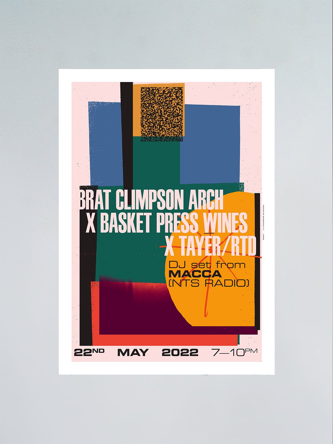 Brat Climpson Arch x Basket Press Wines - Personality Crisis - FORGET ABOUT WHITE WALLS