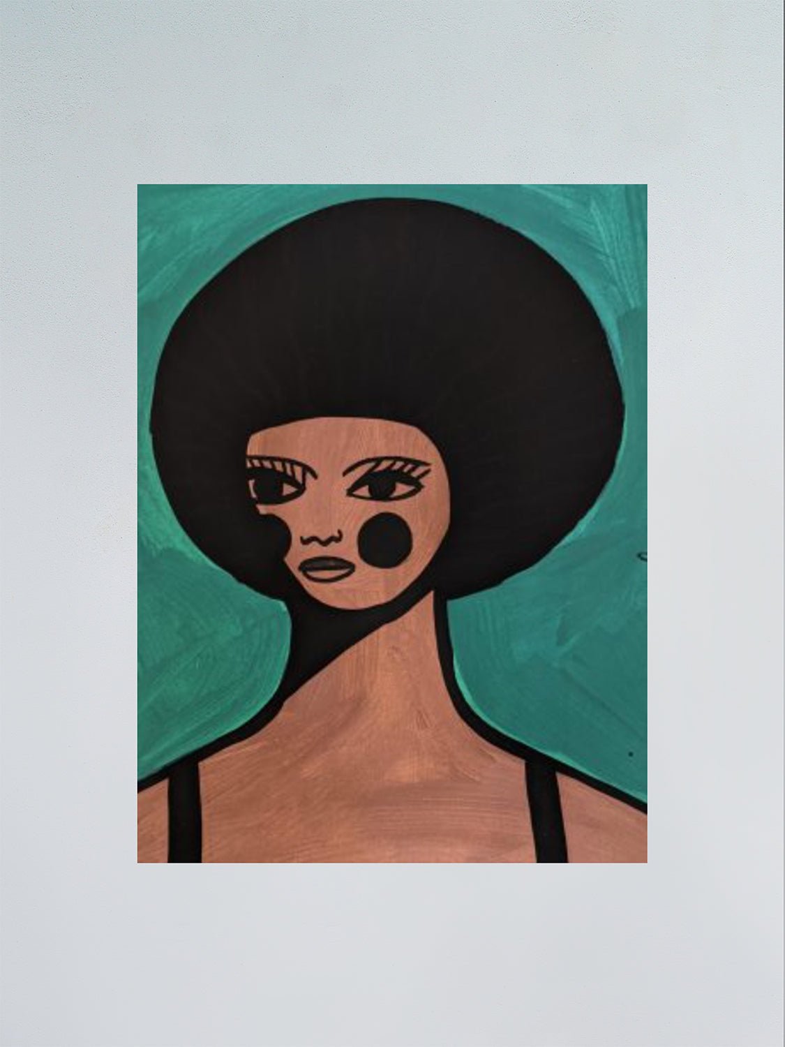 Girl in Afro - Margo in Margate - FORGET ABOUT WHITE WALLS