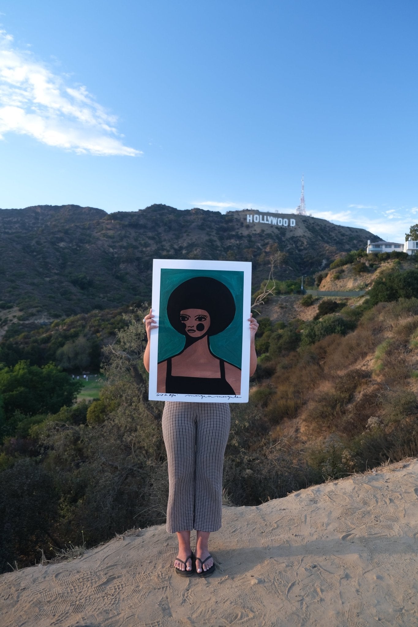 Girl in Afro - Margo in Margate - FORGET ABOUT WHITE WALLS