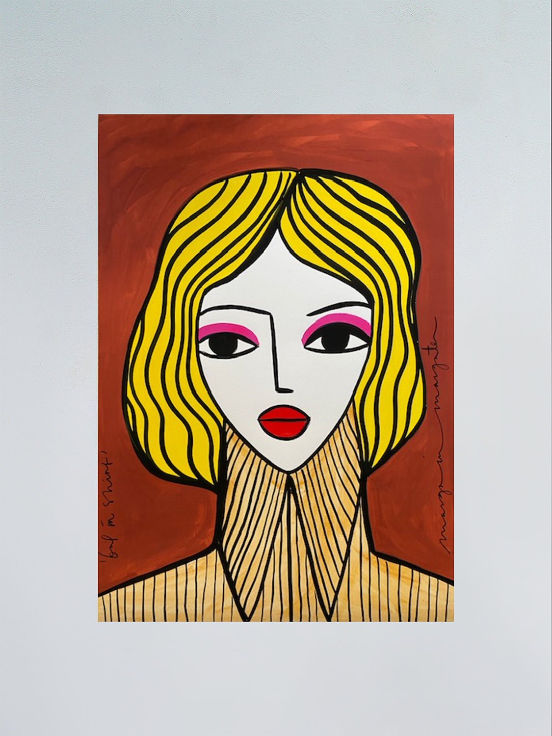 Girl in Shirt - Margo in Margate - FORGET ABOUT WHITE WALLS