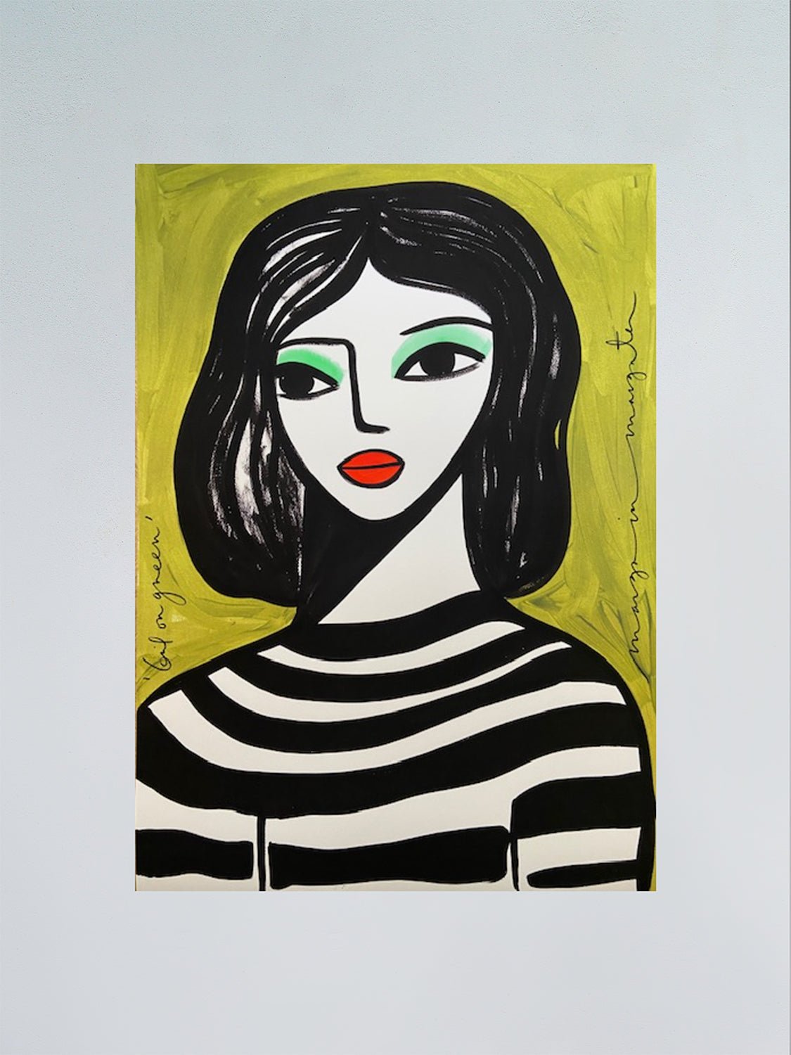 Girl on Green - Margo in Margate - FORGET ABOUT WHITE WALLS