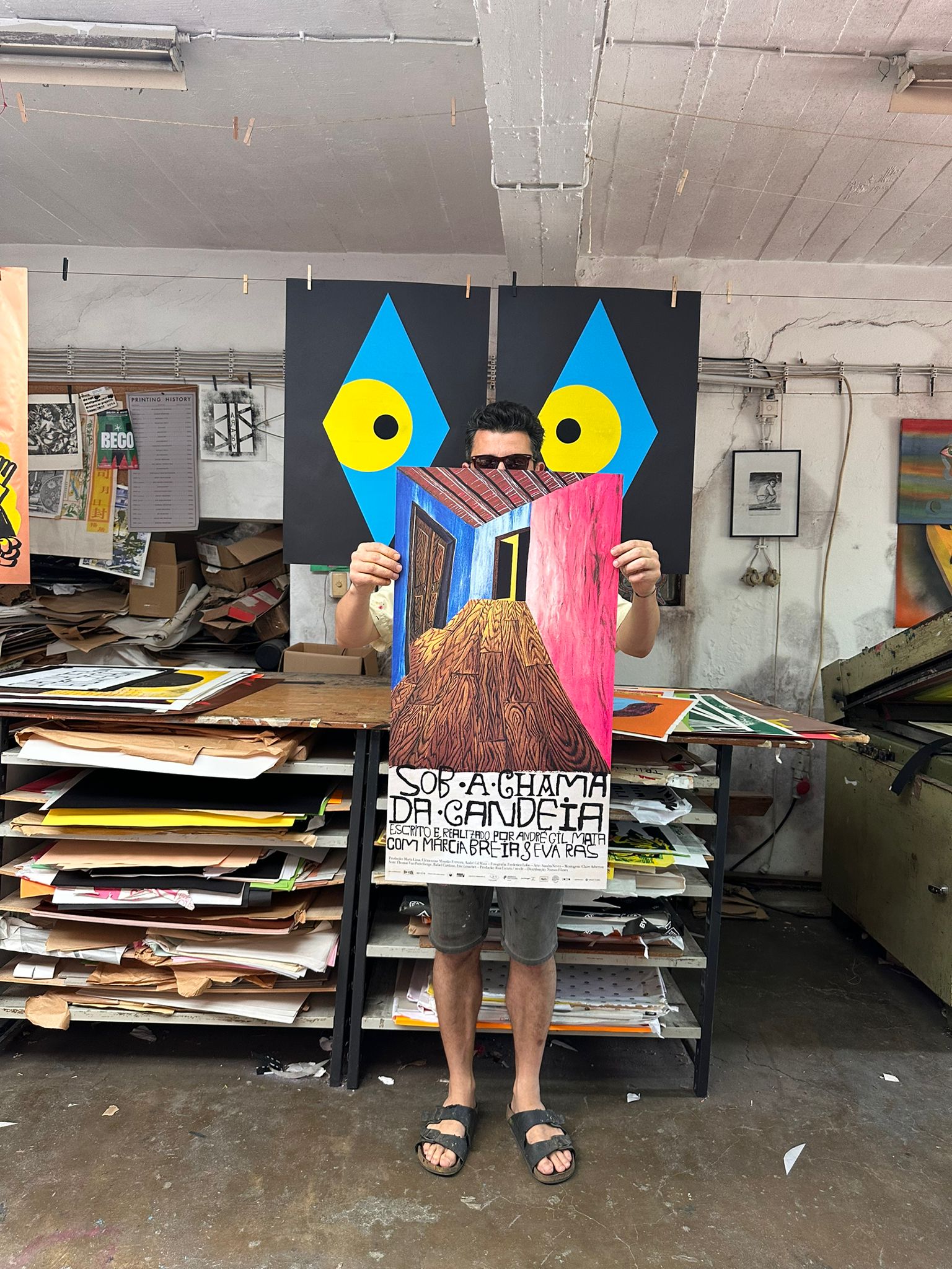 MIGUEL CARNEIRO FILM POSTER CHAMA CANDEIA - Officina Arara - FORGET ABOUT WHITE WALLS