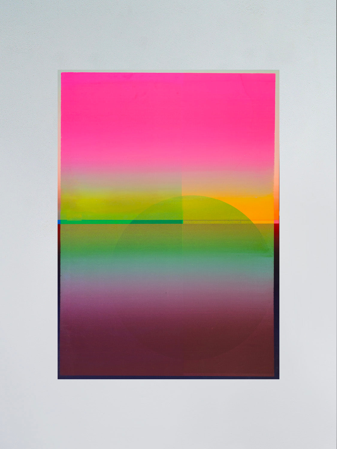 Prysm Edition, Monotype XIII, hand-pulled monotype screen print, 50 x 70 cm