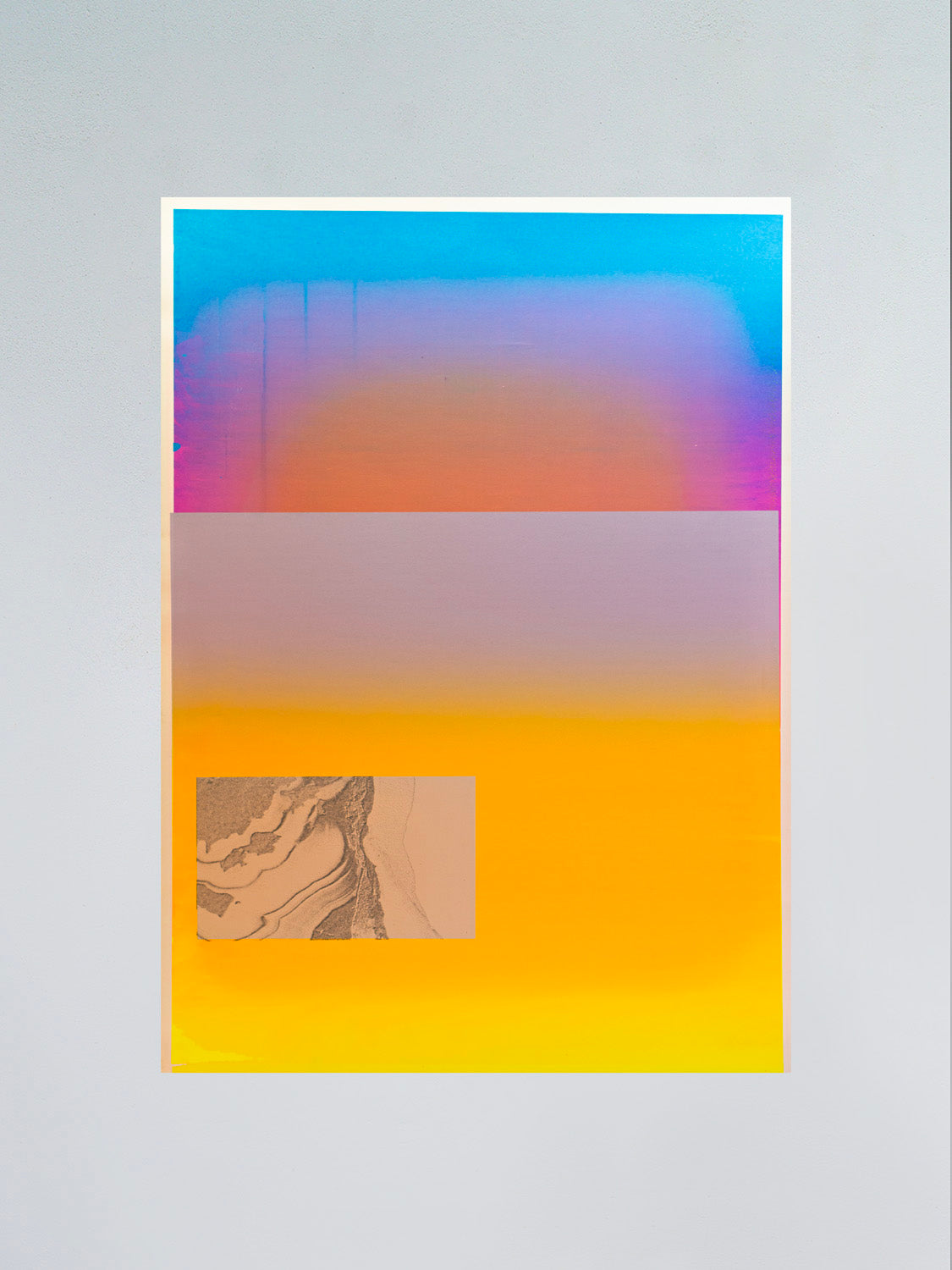 Prysm Edition, Monotype XVII, hand-pulled monotype screen print, 50 x 70 cm