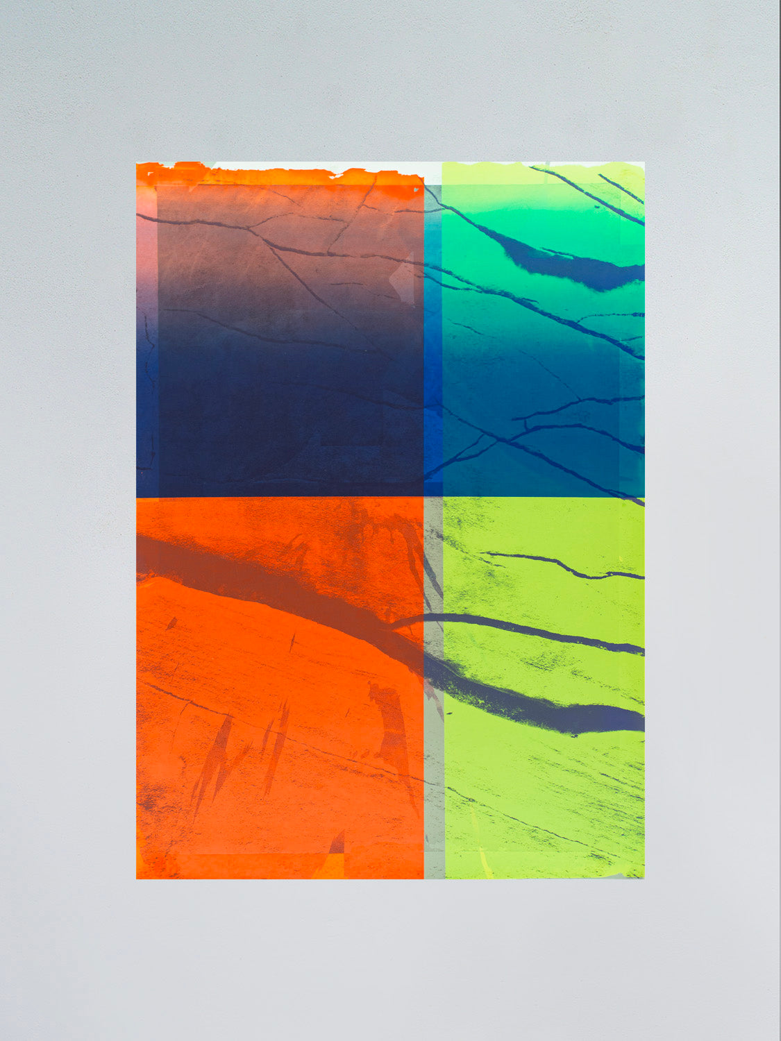 Prysm Edition, Monotype L, hand-pulled monotype screen print, 50 x 70 cm