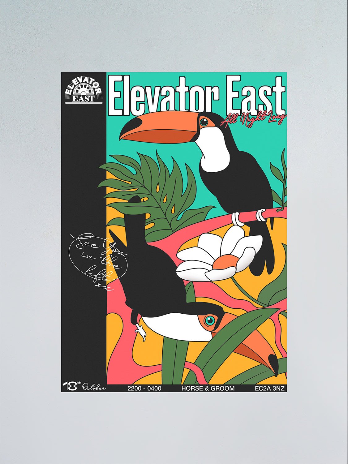 Elevator East - Pointless Illustration - FORGET ABOUT WHITE WALLS